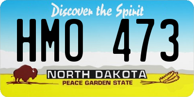 ND license plate HMO473