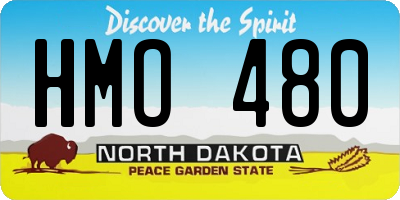 ND license plate HMO480