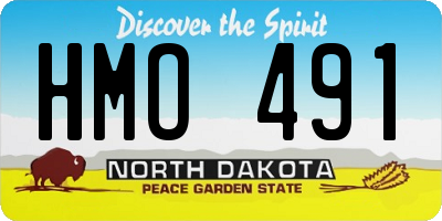 ND license plate HMO491