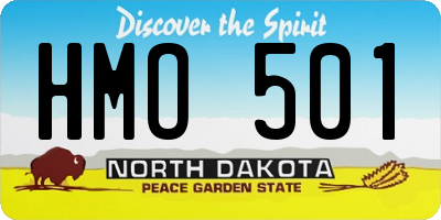 ND license plate HMO501