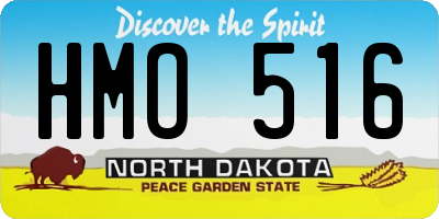 ND license plate HMO516