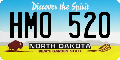 ND license plate HMO520