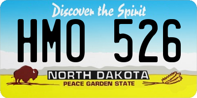 ND license plate HMO526