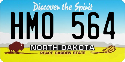 ND license plate HMO564