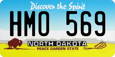 ND license plate HMO569
