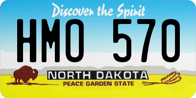 ND license plate HMO570