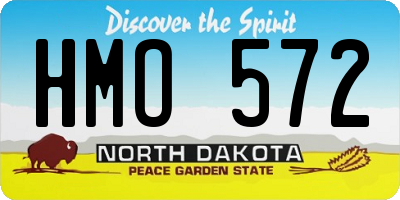 ND license plate HMO572