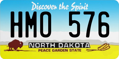 ND license plate HMO576