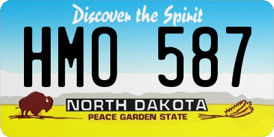 ND license plate HMO587