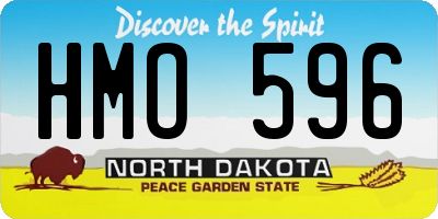 ND license plate HMO596