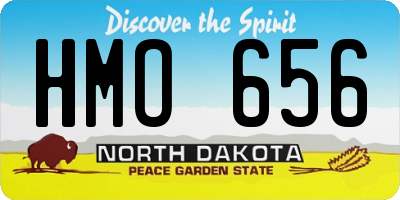ND license plate HMO656