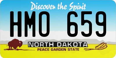 ND license plate HMO659
