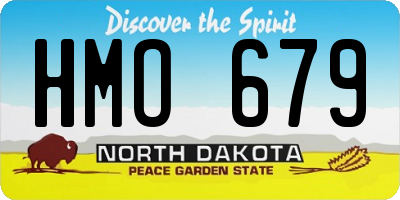 ND license plate HMO679