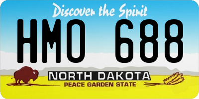 ND license plate HMO688