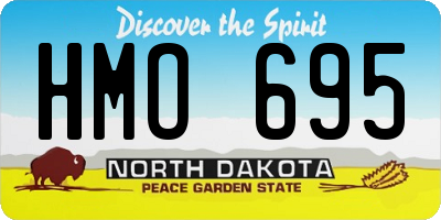 ND license plate HMO695