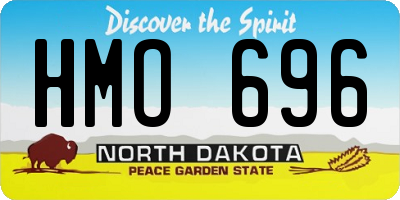 ND license plate HMO696