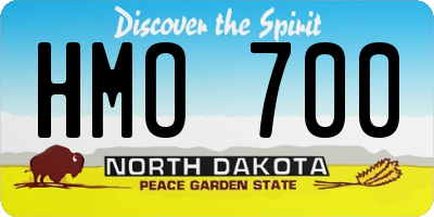 ND license plate HMO700