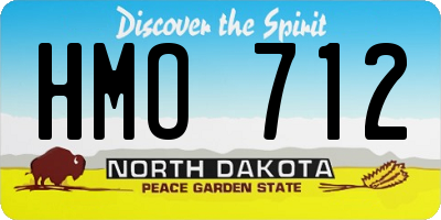 ND license plate HMO712