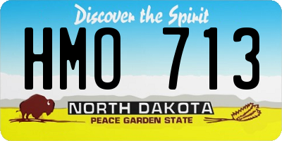ND license plate HMO713