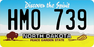 ND license plate HMO739