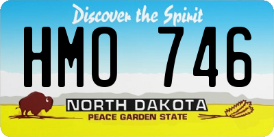 ND license plate HMO746