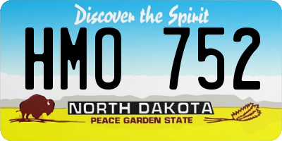 ND license plate HMO752