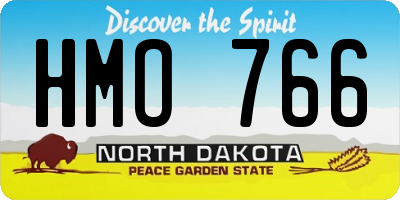 ND license plate HMO766