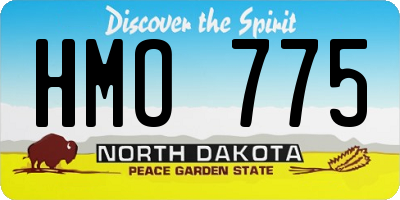 ND license plate HMO775