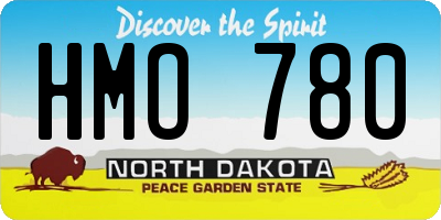 ND license plate HMO780