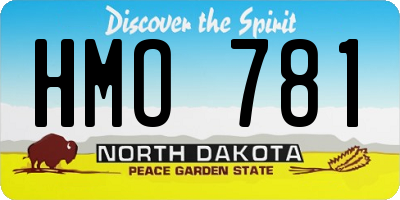 ND license plate HMO781