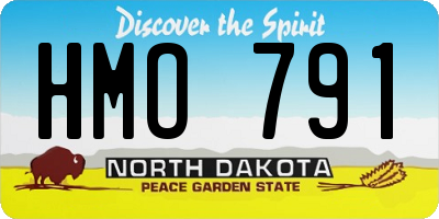 ND license plate HMO791