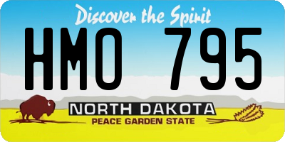 ND license plate HMO795