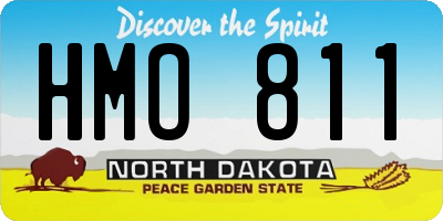 ND license plate HMO811
