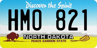 ND license plate HMO821