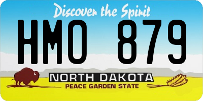 ND license plate HMO879