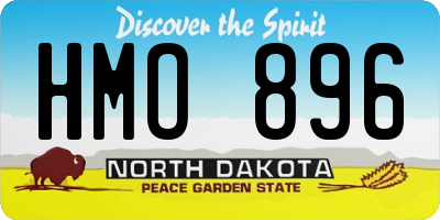 ND license plate HMO896