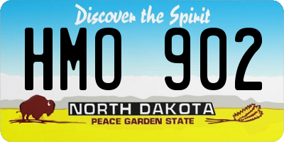 ND license plate HMO902