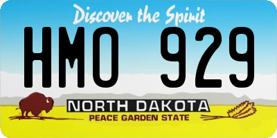 ND license plate HMO929
