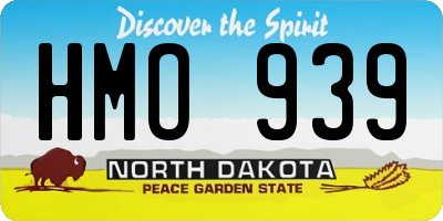 ND license plate HMO939