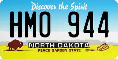 ND license plate HMO944