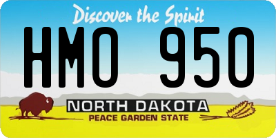 ND license plate HMO950
