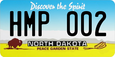 ND license plate HMP002