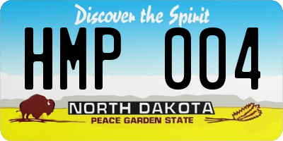 ND license plate HMP004