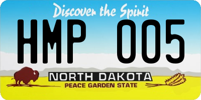 ND license plate HMP005