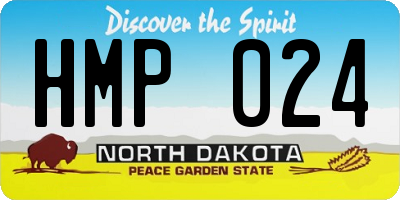 ND license plate HMP024