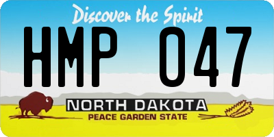 ND license plate HMP047