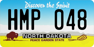 ND license plate HMP048