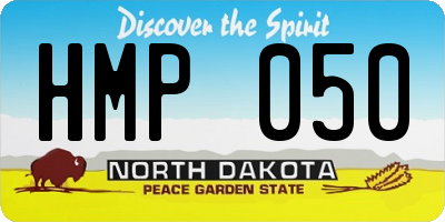 ND license plate HMP050