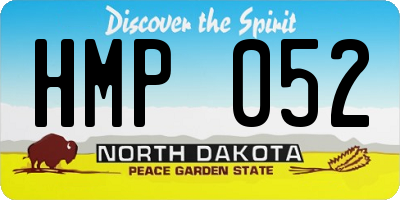 ND license plate HMP052