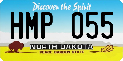 ND license plate HMP055